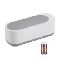 超声波眼镜清洗机家用首饰清洗器洗眼镜神器隐形眼镜清洗盒自动 清洗机[送7号电池一对]