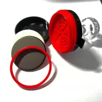 新HR水晶柄光敏印章材料批发免封边光敏章垫印材批发 特价HR圆40的10套