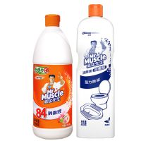 威猛先生洁厕液+84消毒液除菌液多规格可选洁厕灵剂宝马桶清洁 1瓶84+1瓶洁厕液