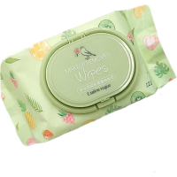 伊采莲森林果香卸妆湿巾120片平纹水刺棉温和清洁彩妆 一包