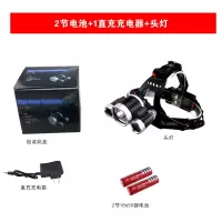 感应头灯三头超亮强光调焦户外远射可充电夜钓灯头戴式钓鱼灯矿灯 三头感应定焦头灯2电1充