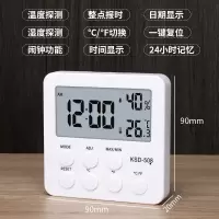 室内温度计家用精准电子温湿度计高精度大棚园艺干湿计温度湿度表 基础版[508]白色