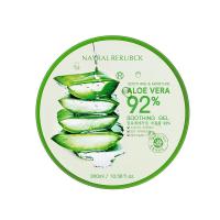 韩国自然芦荟胶祛痘淡印补水保湿晒后修复男女生芦荟凝胶面霜 92%芦荟胶一瓶[送面膜+无菌勺]