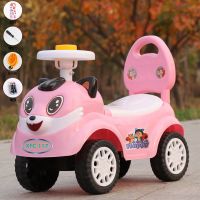 溜溜车滑行车扭扭车带音乐儿童玩具车可坐人儿童车坐宝宝车小孩车 滑行车 粉松鼠+礼包