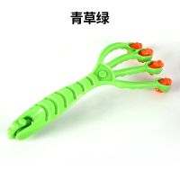 头部按摩器足底穴位全身按摩家用减压五爪滚珠头皮按摩器 []四指按摩器-青草绿