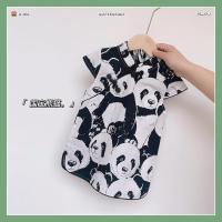 女童中国风复古汉服夏季新款儿童洋气旗袍女孩碎花连衣裙宝宝裙子 国宝熊猫 90cm