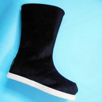 汉服鞋子男古装靴子武侠鞋子外景鞋子布面古风靴书生汉鞋汉服靴子 纯黑布面泡沫底 26