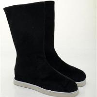 [品牌好货]古装鞋子男女汉服鞋子古装靴子古风鞋男古代鞋子汉鞋 黑色海绵底 32