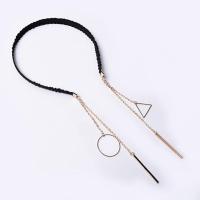 杨幂同款发箍韩版流苏吊坠可爱带假耳环儿童学生森女系耳挂式超仙 欧美风吊坠