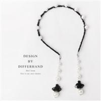 韩国简约发带窟女假耳环流苏发卡甜美水钻头箍发夹发饰头饰品发箍 黑色