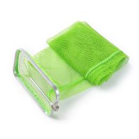 防挂速干长方形涂胶渔护不锈钢地插钓箱鱼护黑坑鱼护渔具网兜 果绿 口径30*17*1.5米/无包无挡针