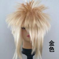 杀马特假发葬爱家族假发非主流男爆炸头女表演道具头套搞怪沙雕 金色