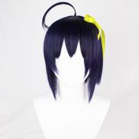 思越 中二病也要谈恋爱小鸟游六花COS假发假毛 鞋 紫黑短发呆毛 假发+发网