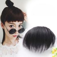天天美日系二次元狗啃刘海假发女隐形无痕眉上刘海自然修脸发T812 二元次狗啃刘海 自然黑