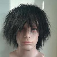 乞丐假发 短卷发 爆炸头 舞台演出流浪歌手 表演叫花子疯子假头套 自然黑(短)+发网