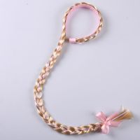 儿童假发公主假辫子女童配饰品爱莎冰雪奇缘发饰头饰迪士尼小女孩 无花辫子