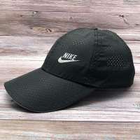 夏季帽子男女太阳帽网眼透气防晒帽户外遮阳帽钓鱼休闲速干棒球帽 黑色