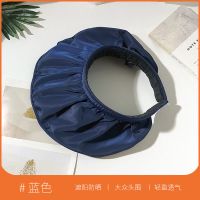 帽子女夏天防晒帽防紫外线沙滩遮阳帽骑车空顶遮脸太阳帽子贝壳帽 普通贝壳帽藏青 均码