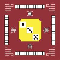 麻将垫桌布垫子棋牌室打牌正方形台布加厚消音防滑手搓家用麻将毯 红色 78*78cm