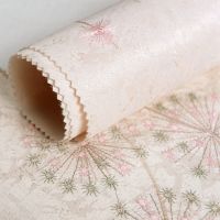 田园刺绣无缝墙布卧室客厅高档全屋家用无纺布防水高精密绣花壁布 淡粉色 A56-04 墙布+辅料