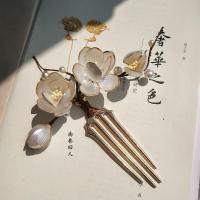 手工古风原创白玉兰软杆玉簪花发簪头饰仙气古装旗袍配饰
