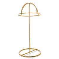 创意铁艺帽架子挂饰品耳环架家用首饰收纳道具橱窗陈列帽子展示架 帽子架金色