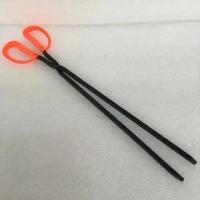 家用火钳夹 加长扁头 火钳垃圾夹 火剪火钩厨房烧煤钳烧烤木炭夹8 红色柄50方头火钳特厚380克