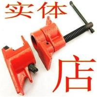 重型木工管夹器木工夹具4分6分 水管夹夹管连接器 木工拼板夹具 6分标准型