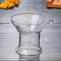 茶漏过滤器分隔漏斗耐热玻璃茶滤网功夫茶具配件泡茶器 圆环漏