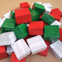 婚庆插花底座泡沫板 高密度仿真植物花泥板双层板花艺插花植物墙 红色 15*15方块一个[密度板]硬