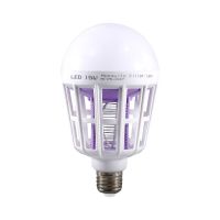 led灭蚊灯家用无辐射灭蚊器捕蚊子驱蚊灭蚊神器吸蚊电蚊照明灯泡 [紫光款]9.瓦灭蚊+照明灯