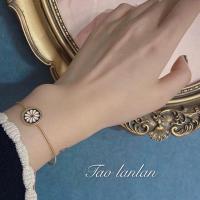 美国热牌 l 单珐琅彩雏菊造型复古手链ins风可调节手链 单珐琅手链 (可调节)