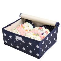 内衣收纳盒抽屉式家用大号布艺整理箱放袜子内裤文胸盒子学生宿舍 1格颜色随机发