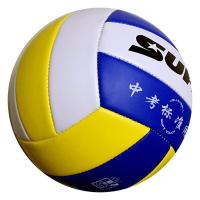 5号中考专用排球黑灰迷彩中小学生比赛训练用球成人硬排 黄蓝白世霸 送气针网兜