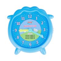 时钟学习器认识钟表和时间模型一二 年级教具小学 生时间表学具 蓝色 8315二针联动(可手动也可联动)