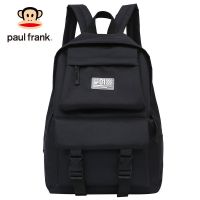 大嘴猴双肩包女简约背包大容量大学生书包男韩版原宿中学生初中生 黑色