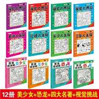图画捉迷藏美少女视觉大挑战四大名著捉迷藏3-12岁益智游戏找不同 [随机一本76页]