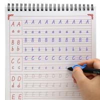 幼儿园学前字帖基础入门汉字儿童初学者凹槽练字帖大班中班一年级 26个英语字母+单词