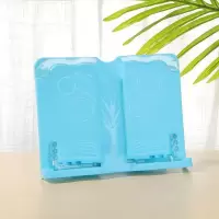 儿童坐姿矫正器防近视支架视力保护器阅读架握笔器视力保护器批发 (蓝阅读架送3握笔器)