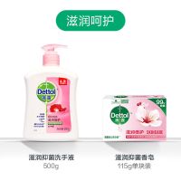 滴露抑菌洗手液滋润呵护香皂家用家庭儿童洗手清洁特香顺丰 洗手液1瓶+香皂1块