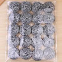 不生锈不掉渣大号钢丝球清洁球批发洗碗刷锅神器厨房用品清洁用品 20个装大号钢丝球./贊