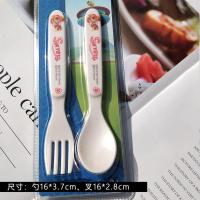汪汪队飞侠儿童餐具乐迪婴幼儿童叉勺子宝宝吃饭卡通阿奇天天叉勺 天天密胺叉勺