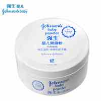 现发强生婴儿爽身粉新生儿 宝宝天然痱子粉140g 瓶装干爽 普通爽身粉