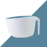 双层果蔬洗沥水篮两件套塑料厨房洗菜篮蔬菜水果清洗篮滤水篮 蓝白两件套