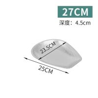 不锈钢筲箕漏盆家用沥水篮厨房洗菜篮淘米盆筛晾晒箩筐多用途果盆 25cm 筲箕