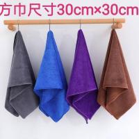 保洁专用抹布吸水不掉毛家政清洁毛巾擦桌子厨房家用洗碗布很耐用 超厚[5条混搭色]30*30cm