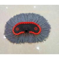 洗车刷子软毛除尘掸子伸缩擦车拖把刷车长柄清洁工具汽车用品 圆头纯棉刷头