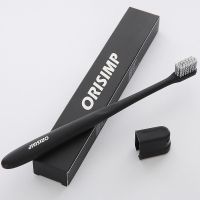 ORISIMP牙刷螺旋软毛成人小头牙刷护龈防出血日系情侣学生套装 黑色(1支装) 牙刷