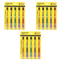 牙刷成人家用软毛高档竹炭家庭装男女学生情侣待客旅行5-30支 [高品质软毛独立封包]15支推荐装