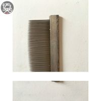 纺织机械工具42T/84牙织布厂用尼龙梳子纺织用铁梳子修布工具 42齿铁梳子(10个装